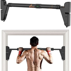 Sportneer Pull-Up Bar durvju rāmis, Gear Lock funkcija Pull Up Bar Bar durvju rāmis bez skrūvēm, Pull-Up josla durvju rāmim ar neslīdoša komfortu ķermeņa augšdaļas apmācībai