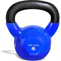 Yes4All 2-20kg čuguna ar vinila pārklājumu Kettlebell Swing Barbell bumbu svars