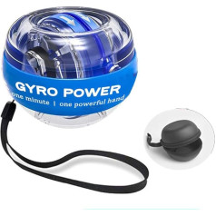 COOSKIN Wrist Gyro Ball, žiroskopiskā plaukstas un apakšdelma vingrinātājs roku kauliem un muskuļiem, plaukstas ar LED apgaismojumu, zils