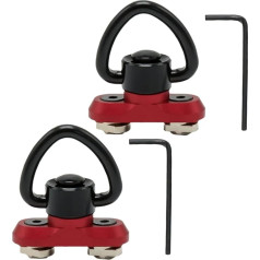 GOODTAC M-lok M-lok sling Swivel sirds formas cilpa ar QD pogu, 2 gabali (sarkana)