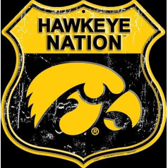 Iovas Universitāte - Iowa Hawkeyes - Routenschild