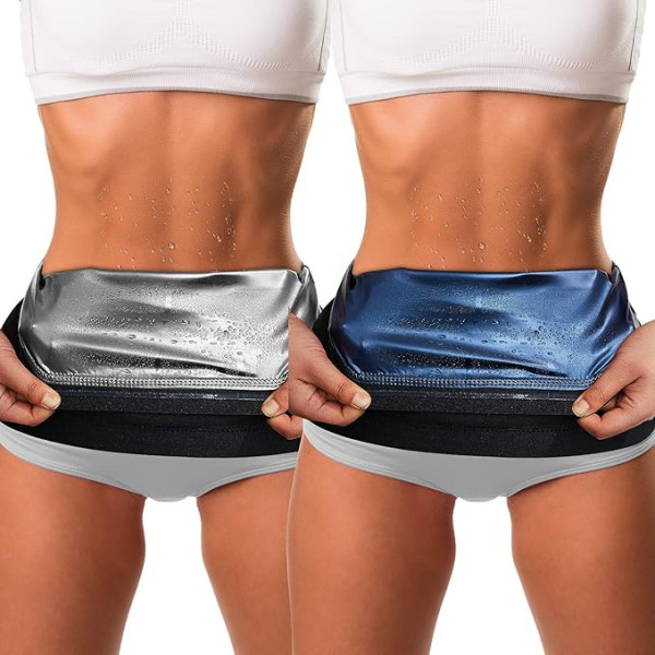 Pack of 2 Waist Trimmer sievietēm sviedri Wrap sviedri Waist Trainer sviedri vēders treniņu vēders vēders Wrap kultūrisms