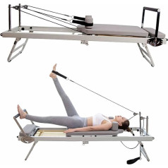 GRDSGRD Salokāms Pilates Reformer mašīna Salokāms Pilates Reformer mašīna mājās un sporta zālē Līdzsvars Pilates Reformer mašīna