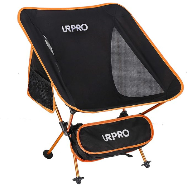 URPRO kempinga krēsls Ultralight Portable saliekamie krēsli ar somu Heavy 145 kg ietilpība Saliekamais krēsls Camping Saliekamie krēsli Beach