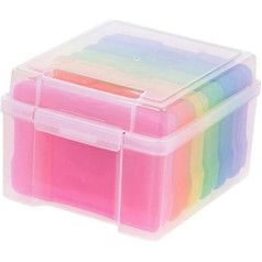 1 komplekts Pastkaršu glabāšanas kastes kārba Apsveikuma kartīšu organizators Craft Case organizators Apsveikuma organizators ar dalītājiem Fotogrāfijas Scrapbook glabāšanas kārba Apsveikuma kartīšu glabāšanas kārba VILLFUL