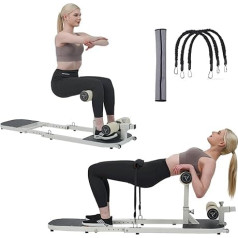 seanleecore Hip Thrust mašīna augstas pretestības sēžamvietas mašīnai un Sissy Squat Machine Treniņu aprīkojums mājās Maksimālā slodze 158,8 kg