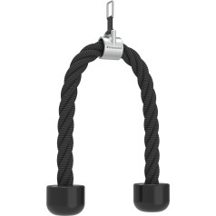 Speediance Heavy Triceps Rope Cable Cable Pielikumi Kabeļu mašīnu piederumi mājas trenažieru zālei, neilona triceps virve kabeļu mašīnu piestiprinājumiem, skrūvju sistēmas stiprinājums, LAT Pull Down Svars Fitness