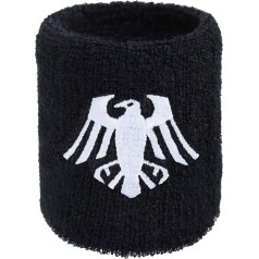 Vikings Crow Sweatband Viking Eagle Embroidery Sweatband Embroidered & Absorbent Terry Cloth Nordic Hard Rock Merch Black Heavy Metal Wristband Festivāls Dāvanu sviedru aproce Sweat Bracelet