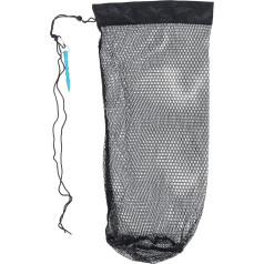 BESPORTBLE 1 komplekts Fish Collection Bag Nylon Fishing Net Fish Fin Snorkel Net Bag Fish Cage Fishing Basket Makšķerēšanas grozs Makšķerēšanas tīkls ar uzglabāšanas somu zvejas aprīkojumam Black