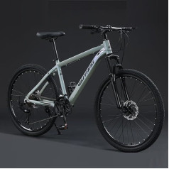 TiLLOw Piemērots vīriešiem un sievietēm 24 ātrumu Hardtail kalnu velosipēds 27,5 collu kalnu velosipēds pieaugušajiem Daudzfunkcionāls kalnu velosipēds 17 collu rāmis Alumīnija sakausējuma triecienu absorbcija