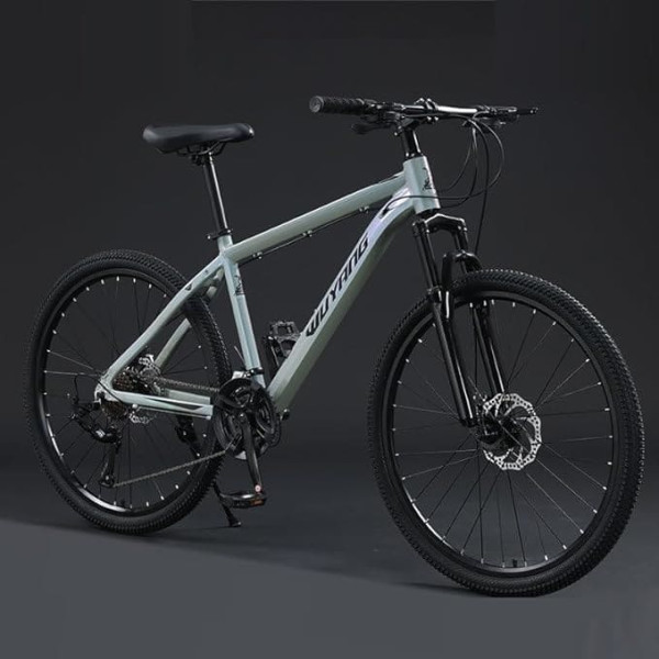 TiLLOw Piemērots vīriešiem un sievietēm 24 ātrumu Hardtail kalnu velosipēds 27,5 collu kalnu velosipēds pieaugušajiem Daudzfunkcionāls kalnu velosipēds 17 collu rāmis Alumīnija sakausējuma triecienu absorbcija