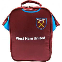 West Ham United Kit Lunch Bag Soma skola bērniem un pieaugušajiem