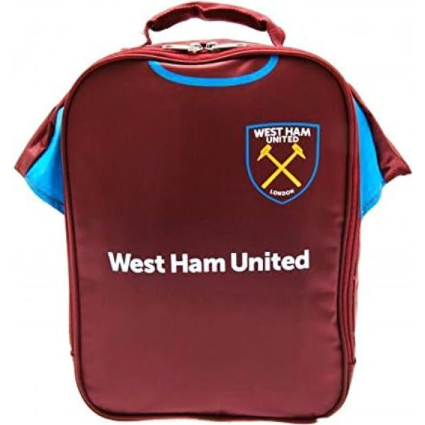 West Ham United Kit Lunch Bag Soma skola bērniem un pieaugušajiem