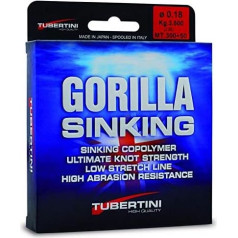 Tubertini Makšķerēšanas aukla Gorilla Sinking 0.14 mm 350 m Sinking Sea Spinning Surfcasting Feeder