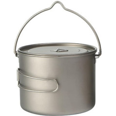 Pārnēsājams āra ēdiena gatavošanas katls Camping Cookware 100 ml / 1600 ml Camping Pot ar vāku Salokāms rokturis Ultralight Cup kafijas kauss Camping Cookware for Outdoor Backpacking Camping Hiking Picnic