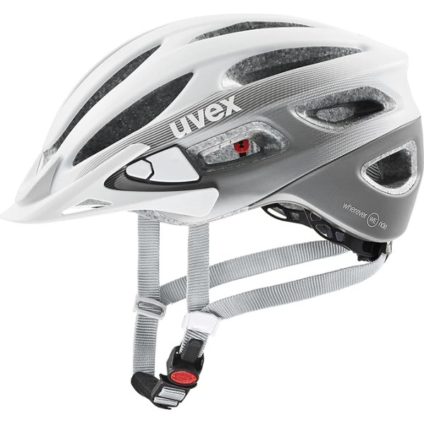 Uvex True CC 2024 sieviešu velosipēdu ķivere Matte White/Grey