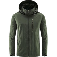 SRZYMJ Coat Vīriešu gara balta jaka Oversize āra pārejas jaka Viegla softshell jaka Silta stepēta jaka Hood Funkcionāla jaka Parka Ziemas jaka Long Warm Sports Jacket Leisure