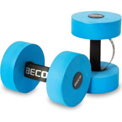 Beco Aqua Dumbbell izmēri S | M | L Ūdens fitnesa aprīkojums ūdens sporta veidiem, izgatavots no PE putām, liels, C) Zils - L izmērs