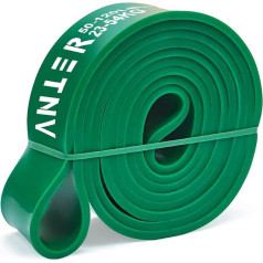 ANTER® Pull Up Bands | 4 pretestības lentes mājas fitnesam | Ietver durvju enkuru, rokturus un aizsardzību | Elastīgas muskuļu gumijas ar augstu izturību gan sievietēm, gan vīriešiem