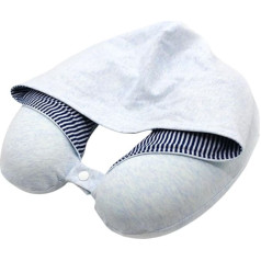 Kakla spilvens - kakla spilvens ar kapuci | Airplane Sleep Support Portable Hoodie Travel Neck Pillow - Mīksts kakla atbalsts, ceļojumu spilvens U-veida spilvens ceļojumu kakla atbalsts ceļošanai ar lidmašīnu