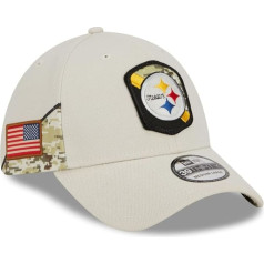 New Era NFL PITTSBURGH STEELERS Salute to Service 2023 Sideline 39THIRTY Stretch Fit spēļu cepure