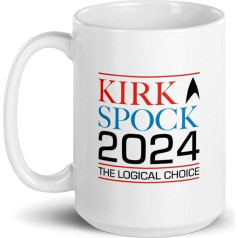 Star Trek: The Original Series Kirk & Spock 2024 White Mug - 15 oz