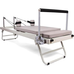 DSeenLeap visaptveroša pilates gulta, daudzfunkcionāla saliekama jogas gulta, pilates treniņu aprīkojums komerciālo un mājas fitnesa iekārtu atbalstam (197 x 57 x 72,5 cm)