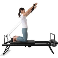 SDGHH-8MMDM Reformer Machine Für Heim Und Fitnessstudio Workout Zusammenklappbar Ausrüstung Für Anfänger Und Fortgeschrittene Mit 120 Kg Gewichtskapazität