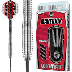 WINMAU Maverick 21-25 g profesionāls volframa šautriņu komplekts ar lidojošiem lidaparātiem un vārpstām