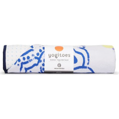 Manduka Yogitoes paklājiņa dvieļi - Chakra Print Blue (180 cm)