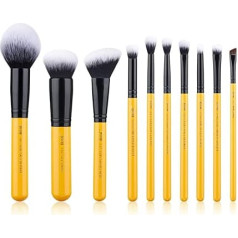 Jessup 10-Piece Brush Set Makeup Brush Professional Brush Set Cosmetic Make-Up Eyes Face Eyeshadow Foundation Eyeliner T276