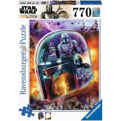 Ravensburger Star Wars The Mandalorian: Helmet 770 gabaliņu lielformāta puzle pieaugušajiem - 16917 - Katrs gabaliņš ir unikāls, Softclick tehnoloģija nodrošina, ka gabaliņi perfekti sader kopā