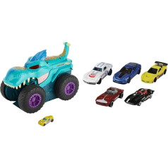 Hot Wheels GYL13 Игрушечный грузовик Hot Wheels GYL13 Monster Trucks 1:64 Devouring Mega Wrex, от 4 лет и 1806 лет - подарочный набор, 5 машин, случайные модели автомобилей/тран