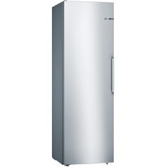 Bosch KSV36VLDP 4. sērijas brīvstāvošais ledusskapis / D / 186 cm / 73,22 collas / 93 kWh gadā / Nerūsējošā tērauda izskats / 346 L / VitaFresh / EasyAccess plaukts