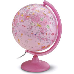 Zoo Pink Leucht Globus 25cm