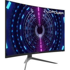 LC-POWER 32 Inch Gaming Curved Monitor, WQHD 2560 x 1440, Free Sync, 1ms, 165Hz, 3500:1, 120% sRGB, 1500R, Black, LC-M32-QHD-165-C-V2