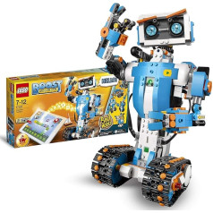 LEGO 17101 Boost programmējamā robota komplekts, 5-in-1 lietotnes kontrolējams modelis ar programmējamu, interaktīvu robota rotaļlietu un Bluetooth funkciju