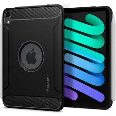 Spigen Rugged Armor korpuss saderīgs ar iPad Mini 7. (2024, A17 Pro) / 6. (2021) paaudzes 8,3 collu - melns