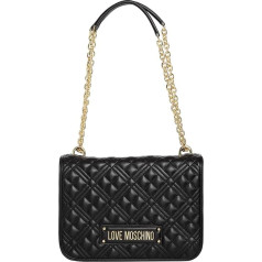 Love Moschino Sieviešu plecu soma Black, melna, melna