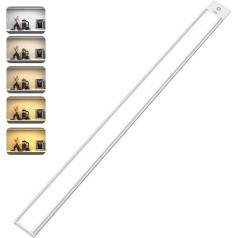 SIBI LIGHTING LED apgaismojums zem skapja 60 cm, dimmējams apgaismojums zem skapja ar 5 krāsu temperatūrām, virtuves apgaismojums, LED lente virtuvei, izlietnei, 430 lm