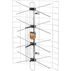 TV tīkla antena (barošanas avots+pastiprinātājs)+DIPOL 3DX