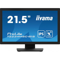 Monitors prolite 21,5 collu t2234msc-b1s ips,10pt.vga,hdmi,dp