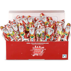 Storz Chocolate Santa Claus Value Pack - 140 Pieces of 5.5 g - Chocolate Individually Wrapped Santa Chocolate - Ideal for Advent Calendar Filling or Schools, Nurseries & Christmas Gifts