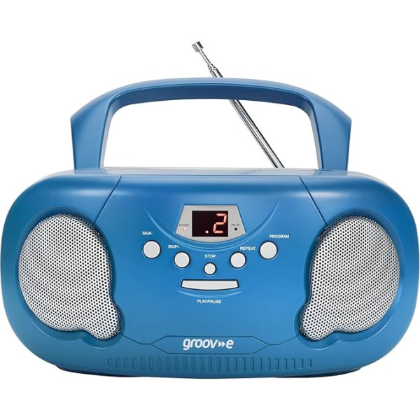 Nezināms GVPS733BE Oriģinālais Boombox pārnēsājamais CD atskaņotājs ar radio - zils {5060108294966}