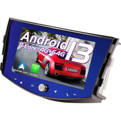 AneQu Android 13 priekš Toyota RAV4 Automašīnas radio, Toyota RAV4 2006-2012, 8 collu Bul-ray ekrāns Multimediju atskaņotājs ar Carplay IPS displeju Bluetooth