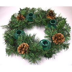 Traditional Advent Wreath for Advent Calendar, Candle Holder, Centrepiece, Decoration, Advent Wreaths, Ring Candle Holder and Christmas Candles, Candle Holder, Decorations, Advent Gifts