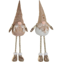 Home ESPRIT Weihnachtsdekoration, Weiß, Beige, Zwerg, 30 x 20 x 58 cm (2 Stück)