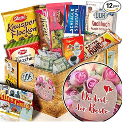 ostprodukte-versand Du bist die Beste Dāvanu komplekts Best Friend DDR Chocolate Gift