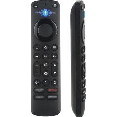 Voice Pro rezerves tālvadības pults Fires Smart TV/TV Stick/TV Cube, saderīga ar Insignia Toshiba Pioneer NS-RCFNA-21, CT-95018, CT-RC1US-21, NS-RCFNA-19,CT-RC1US-19, ar tālvadības pults Finder s10