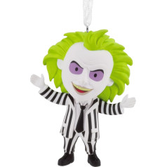 Hallmark Beetlejuice piekaramais ornaments, Tim Burton Tree Ornament, sveķu piekaramais ornaments, Ziemassvētku piekaramais ornaments, dāvanas Ziemassvētkiem, Helovīnam, biedējošs